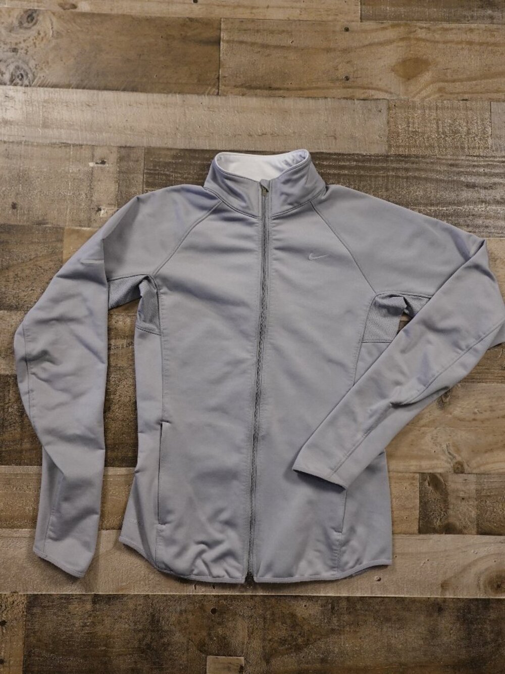Nike Dri-FIT Full Zip Jacket Women’s Small Gray Athletic Running